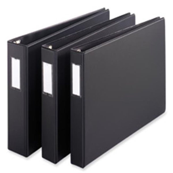 Cardinal Brands Cardinal Brands- Inc CRD12132 Slant-D Reference Binder- 3-Ring- 2in. Capacity- 11in.x17in.- BK CRD12132